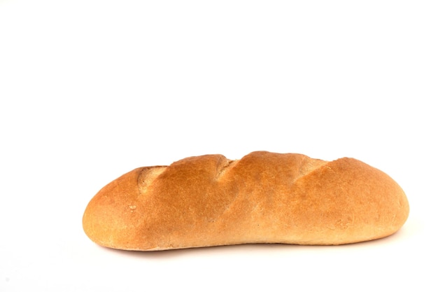 Image of a single sliced loaf of white bread on a white background