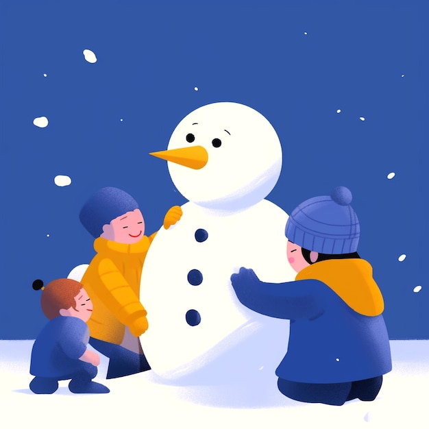 Photo image of snowmen