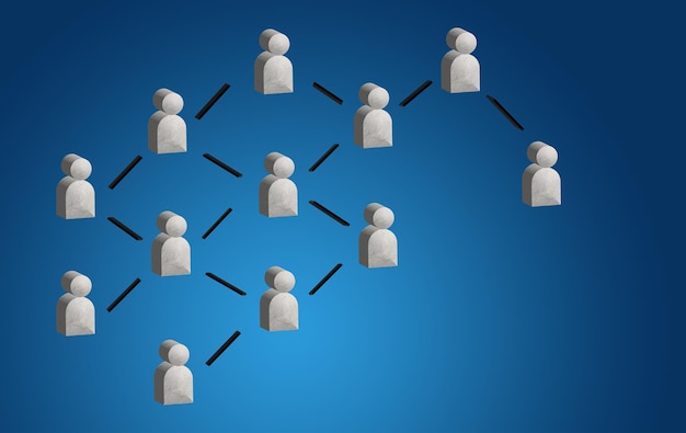 Premium Photo | Image of a social network project with a people icon 3d illustration Premium Photo | Image of a social network project with a people icon 3d illustration