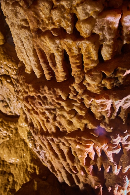 Image of Textural detail up close of stalagmites and stalactites with matte finish