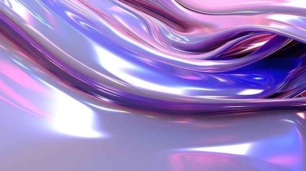 Image that features a fusion of liquid chrome elements blending shiny and reflective surfaces