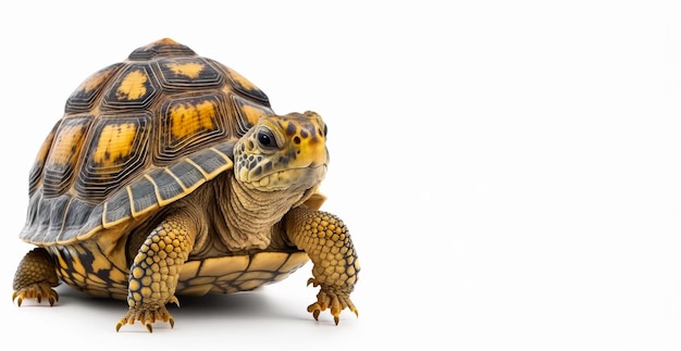 An image of turtle on white background Generative AI