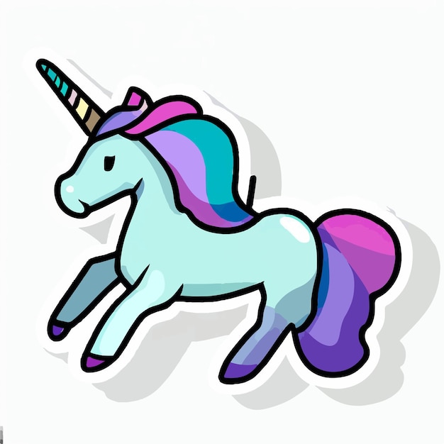 An image of an unicorn with the word unicorn on it