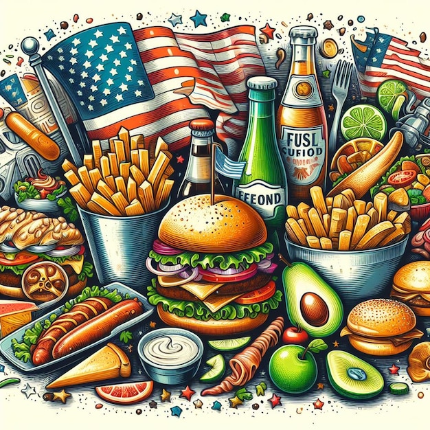 미국 식품의 이미지