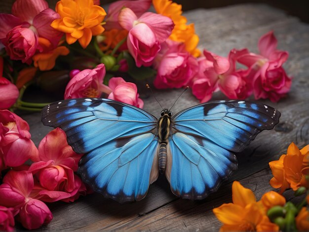 image of a very beautiful butterfly with stunning vivid colors