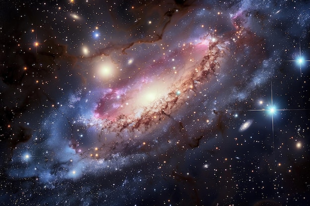 An image of a very large galaxy in the sky