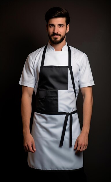 Image of a waiter wearing his work uniform