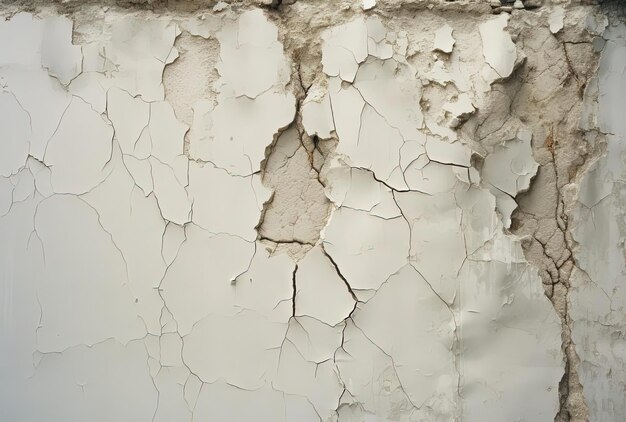 изображение стены с трещинами в стиле светлого белого и серого