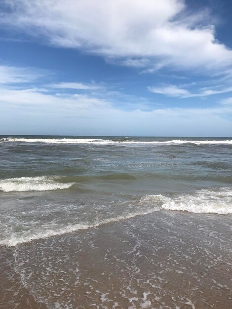 image of waves on the seashore