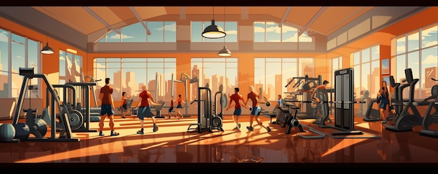 Image Of A WellEquipped Gym Background