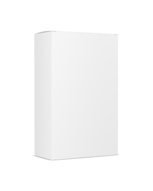 a image of a white box isolated on a white background