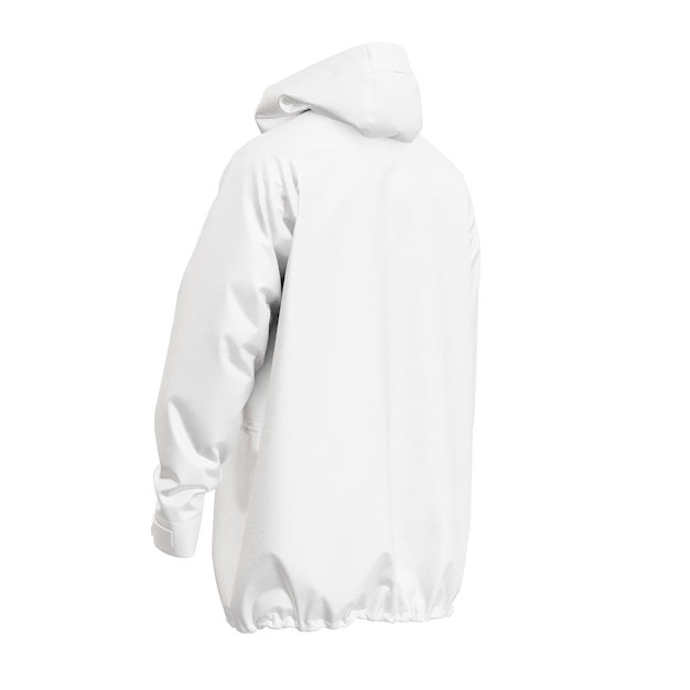 Premium Photo | A image of a white ski jacket isolated on a white ...