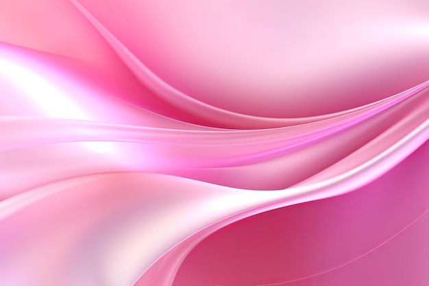 image with an interplay of vibrant light pink colors and abstract curves forming a dynamic and eye catching background generative ai
