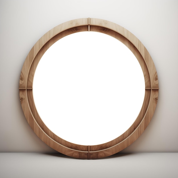 Photo image of a wooden circle