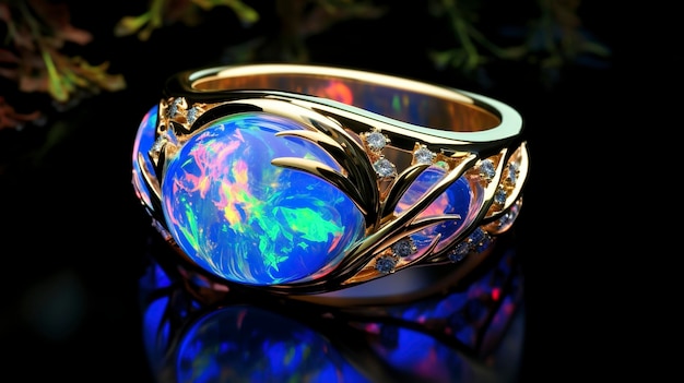 Images featuring the captivating beauty of opal jewelry