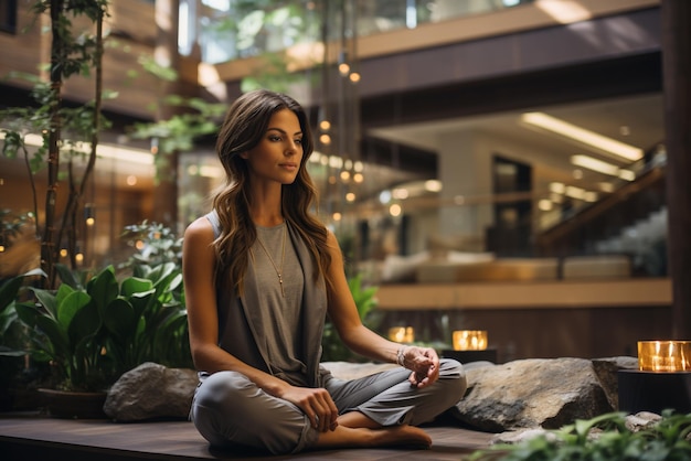 изображения людей, занимающихся релаксацией и уходом за собой, практикующих йогу, медитирующих или наслаждающихся спа-днем