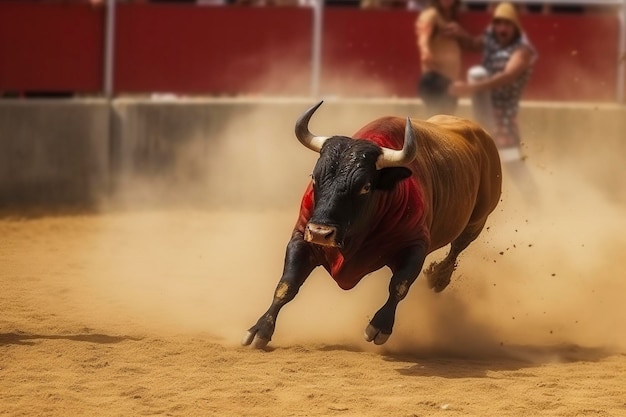 imagetraditional bullfight in spaingenerative ai