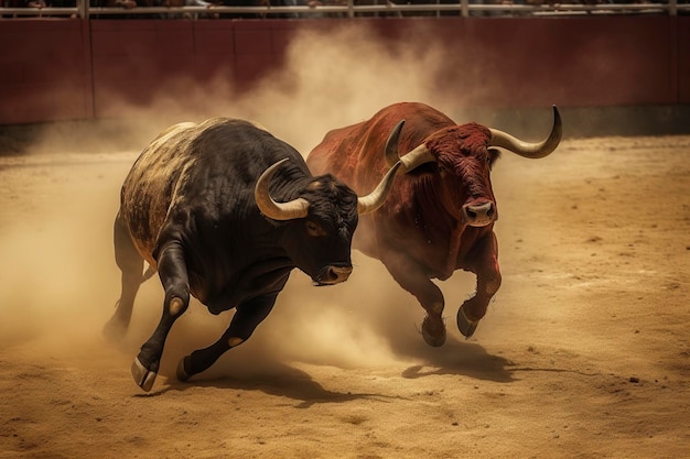 imagetraditional bullfight in spaingenerative ai