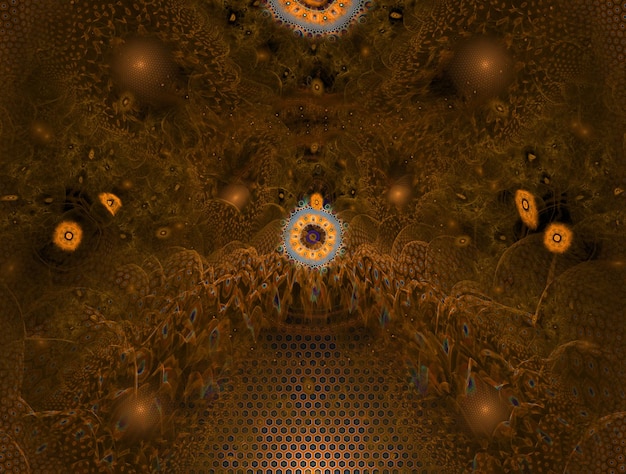 Imaginatieve fractale abstracte achtergrondbeeld