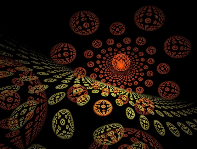 Imaginatieve fractale abstracte achtergrondbeeld