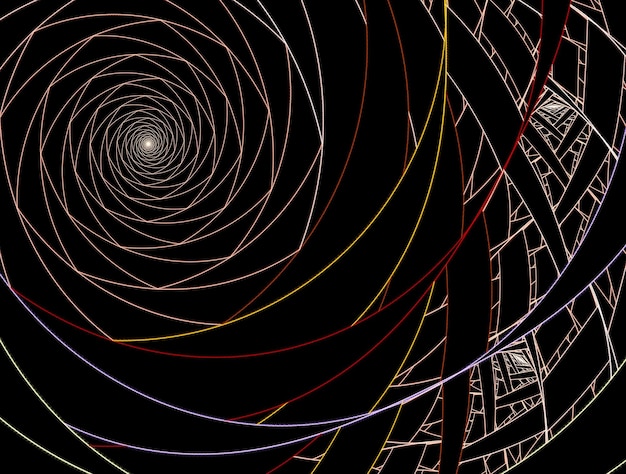 Imaginatieve fractale abstracte achtergrondbeeld