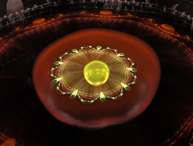 Imaginatieve fractale abstracte achtergrondbeeld