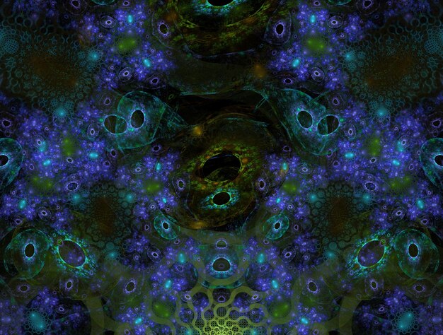 Imaginatieve fractale abstracte achtergrondbeeld