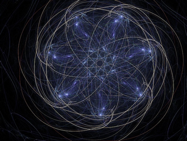 Imaginatieve weelderige fractale textuur afbeelding abstracte achtergrond