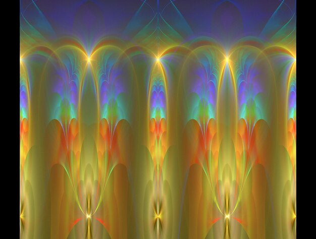 Foto imaginatieve weelderige fractale textuur afbeelding abstracte achtergrond