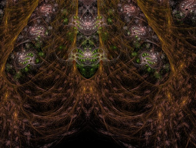 Imaginatieve weelderige fractale textuur afbeelding abstracte achtergrond