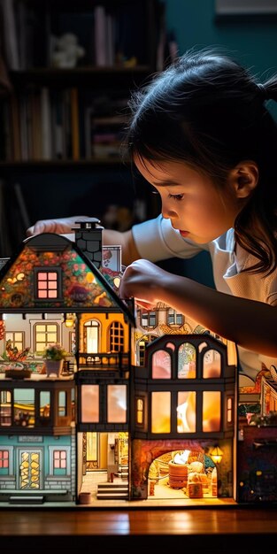 Imagination Unleashed Little Girl039s Cardboard Dollhouse
