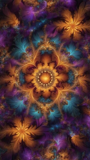 Imaginatory fractal abstract background image