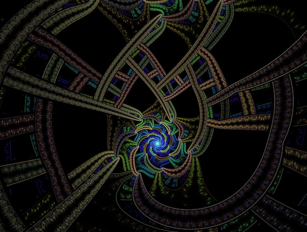 Imaginatory fractal abstract background image