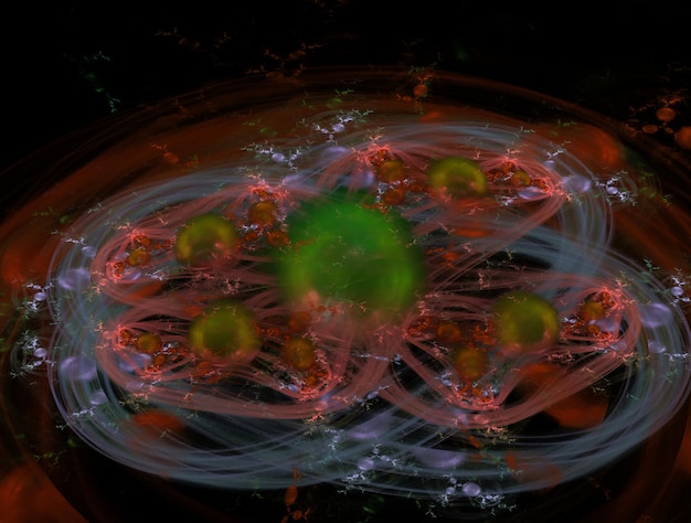 Воображающая фрактальная абстрактная фоновая картинка