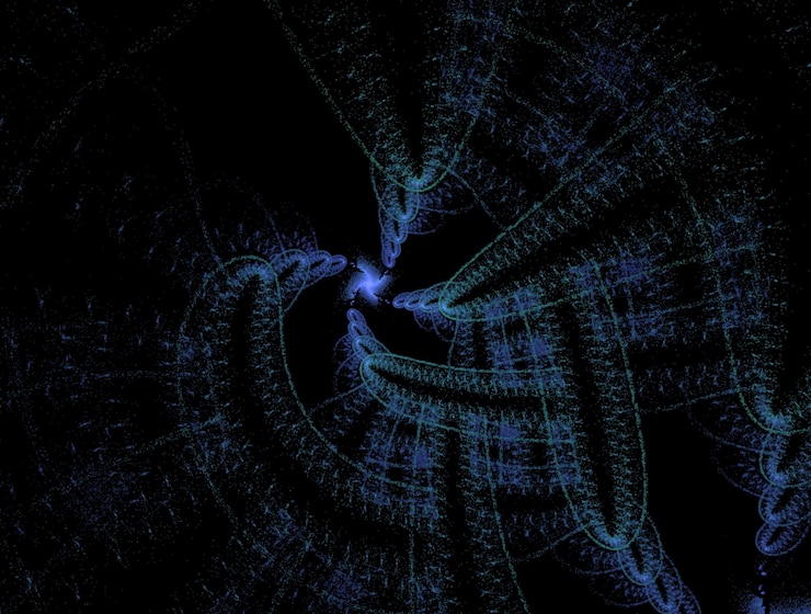 Photo imaginatory fractal abstract background image