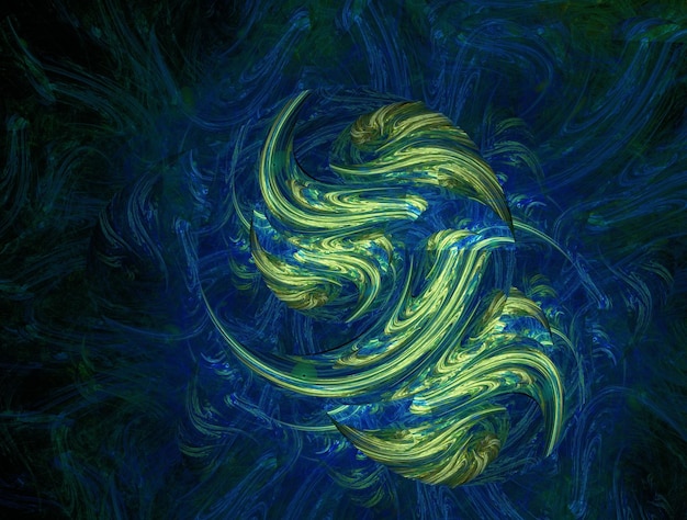 Imaginatory fractal abstract background image