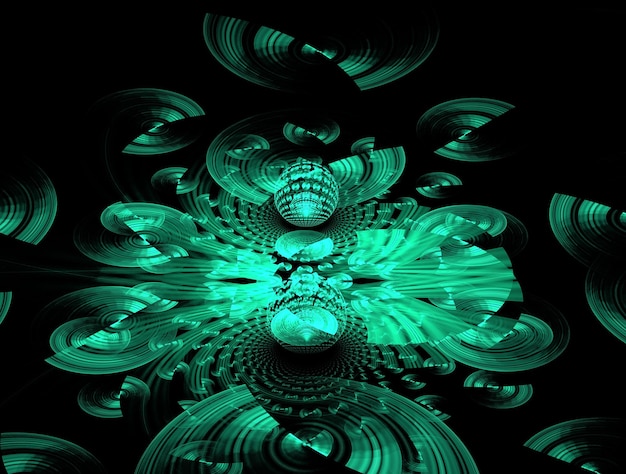 Imaginatory fractal abstract background Image