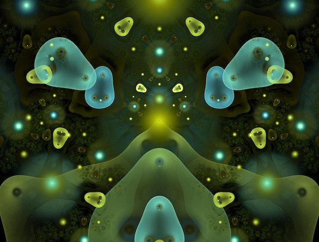 Imaginatory fractal abstract background image