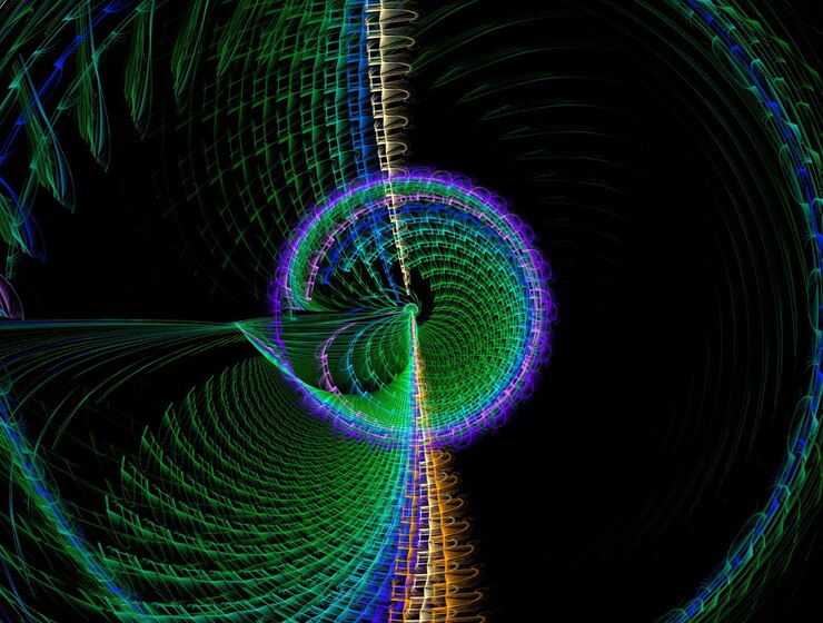 Photo imaginatory fractal abstract background image