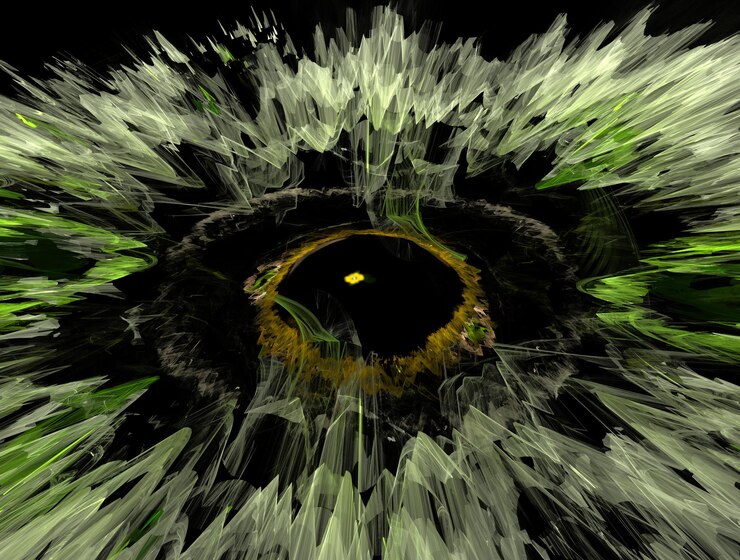 Photo imaginatory fractal abstract background image