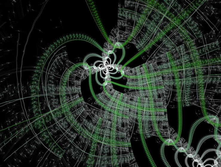 Photo imaginatory fractal abstract background image