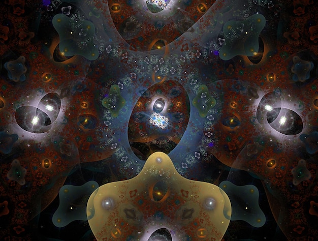 Imaginatory fractal abstract background Image