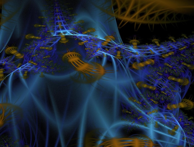 Воображаемое фрактальное абстрактное фоновое изображение