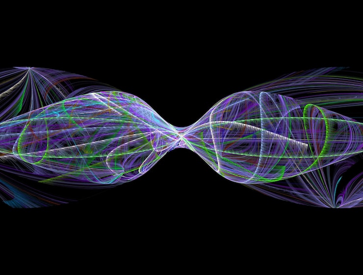 Photo imaginatory fractal abstract background image
