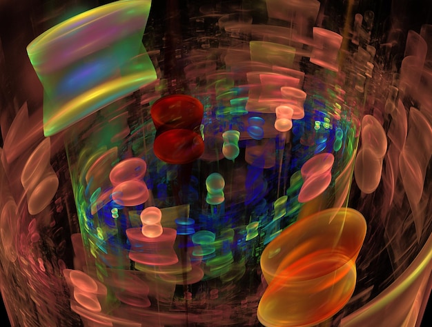 Photo imaginatory fractal abstract background image