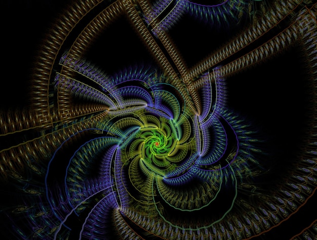 Imaginatory fractal background abstract image