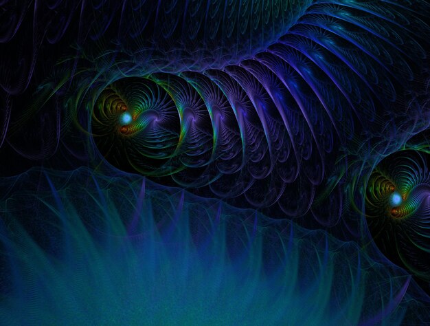 Imaginatory fractal background generated Image