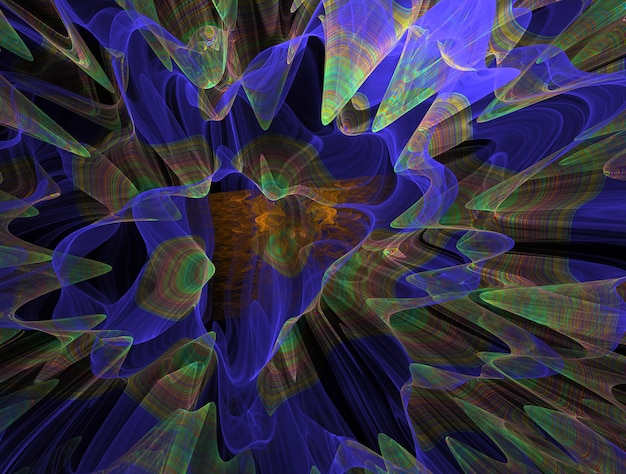 Imaginatory fractal background generated image