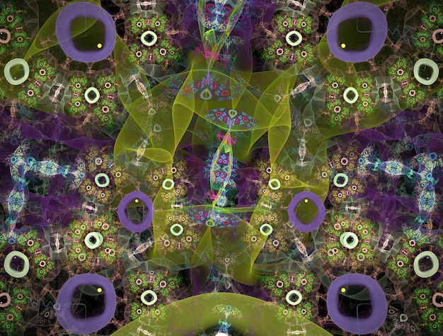 Imaginatory fractal background generated image