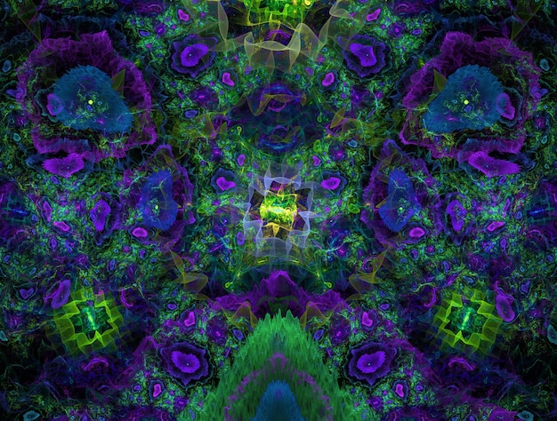 Photo imaginatory fractal background